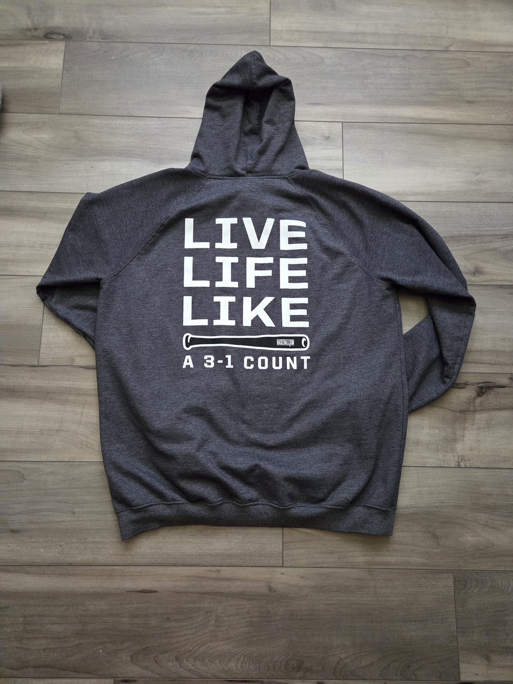 Baseballism Dark Gray Hoodie  Sweatshirt - Picture 2 of 7
